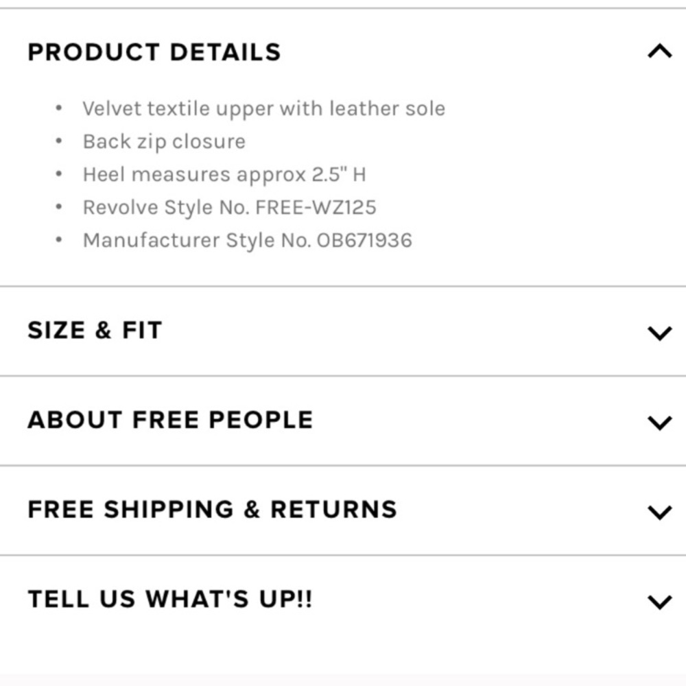 NWT Free people Cecile velvet heel boot - Picture 3 of 6